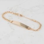 PULSERA CUBANA PLACA 4MM