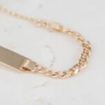 PULSERA CUBANA PLACA 4MM - Imagen 2