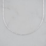 CADENA COLA DE RATON DIAMANTADA 1MM-40CM