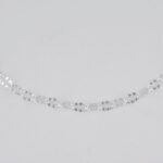 CADENA AROS DOBLES DIAMANTADOS CRUZADOS 2.5MM-45CM - Imagen 2