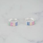 CANDONGA ONDULADA CRISTALES COLORES 14MM - Imagen 2