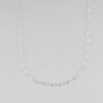 CADENA AROS DOBLES DIAMANTADOS CRUZADOS 2.5MM-45CM