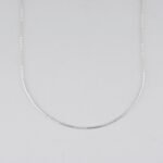 CADENA COLA DE RATON LISO X DIAMANTADO 1MM-45CM